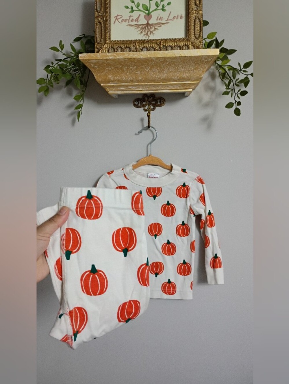 Hanna Andersson Pumpkin Pajama Set